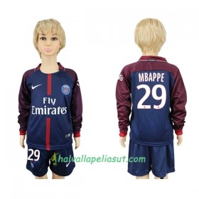 Jalkapallo Pelipaidat Paris SG Mbappe 29 Lasten Kotipaita 2017-2018 Pitkähihainen